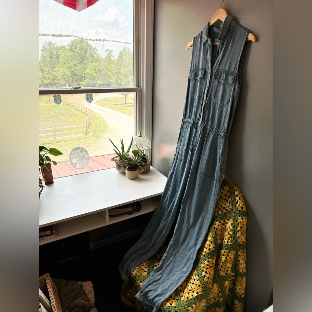 Thread Supply Denim Jumpsuit - Picture 3 of 8